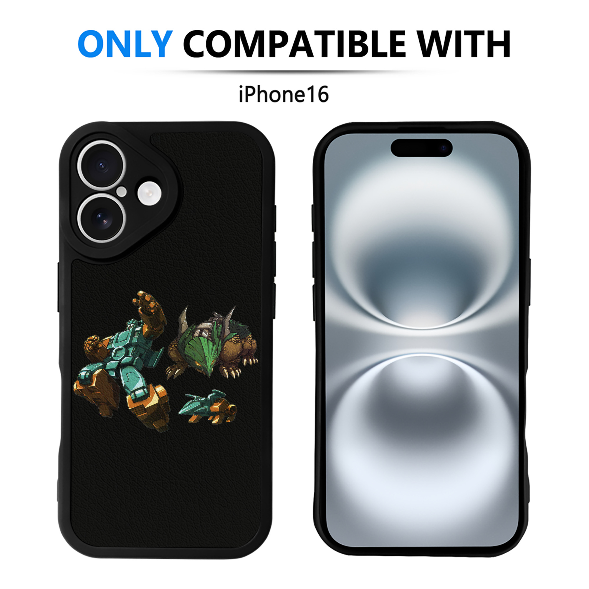 （画像用）  【iPhone 16シリーズ対応】シリコンスマホケース（レザー調） 材質：シリコン